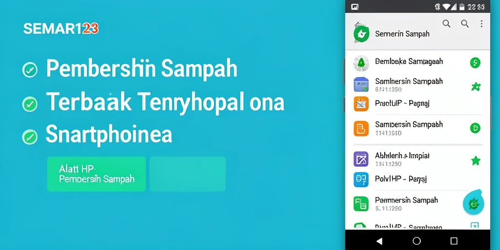 Tampilan antarmuka aplikasi SEMAR123 untuk pembersihan sampah.