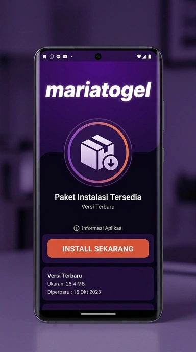 Tampilan halaman APK mariatogel